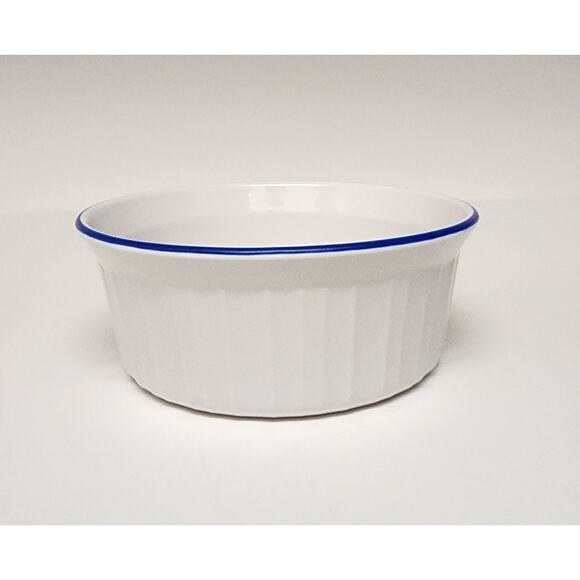 BIA Blanc De Table/Corningware Vintage Casserole Dish W/ Cobalt Blue Trim 9PCS - Picture 14 of 16